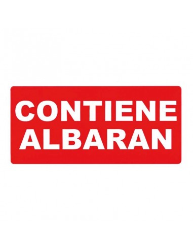 Etiquetas Contiene Albarán - 200 unidades